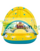 Бебешки пояс с дупки за крачета волан и козирка